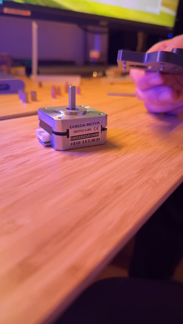 Part2 - Rods+Stepper motor are mounted! Almost ready for beta test. Stay tuned 📸!

#penplotter #cnc #dıy #homeproject