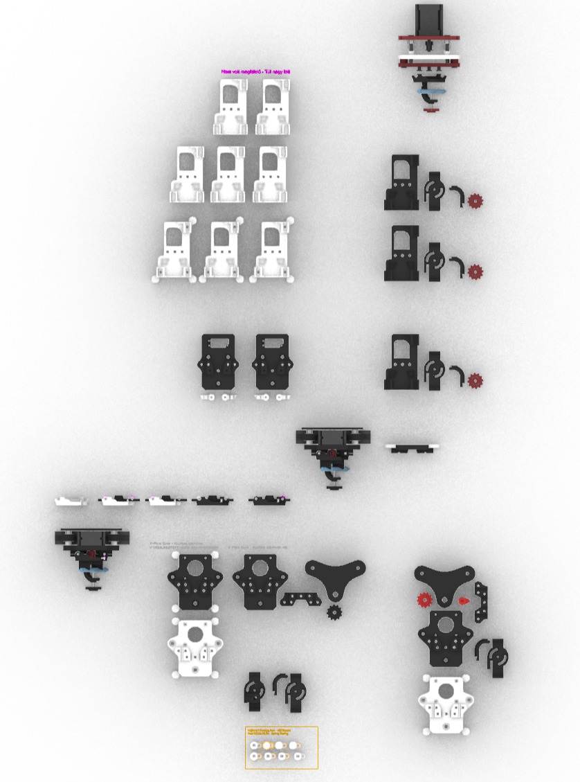 Maker Kit is getting real.

This image holds a big part of the last months of thinking, redesigning, testing, and refining.
Not just random printed parts a full system built to make my pen plotter setup more stable, more precise, and more reliable.

Every small element has its role.
Every shape was made for a reason.
Less vibration. Better control. Cleaner movement. Easier assembly.

What started as upgrades for my own machine is slowly turning into something I can finally share with others. And honestly… that feels huge.

The goal was never just to make “parts.”
The goal was to create a Maker Kit that helps other builders skip some of the frustrating trial-and-error and start from a more solid base.

I’m now in the final refinement phase, preparing the first limited kits.
The first batch will be small, just 5–10 Maker Kits, so I can collect real feedback and improve it even further with the community.

If you’ve been following this journey, thank you. This is one of those moments when an idea starts becoming something tangible.

Would you build with this kit?
Drop a KIT in the comments or send me a DM if you want to be first when it launches.

#makerkit #penplotter #plotterbuild #diymaker #digitalfabrication #generativeart #creativehardware #cnccommunity #makersgonnamake #productdevelopment #buildinpublic #3dprinting #openbuilds #lineworkart