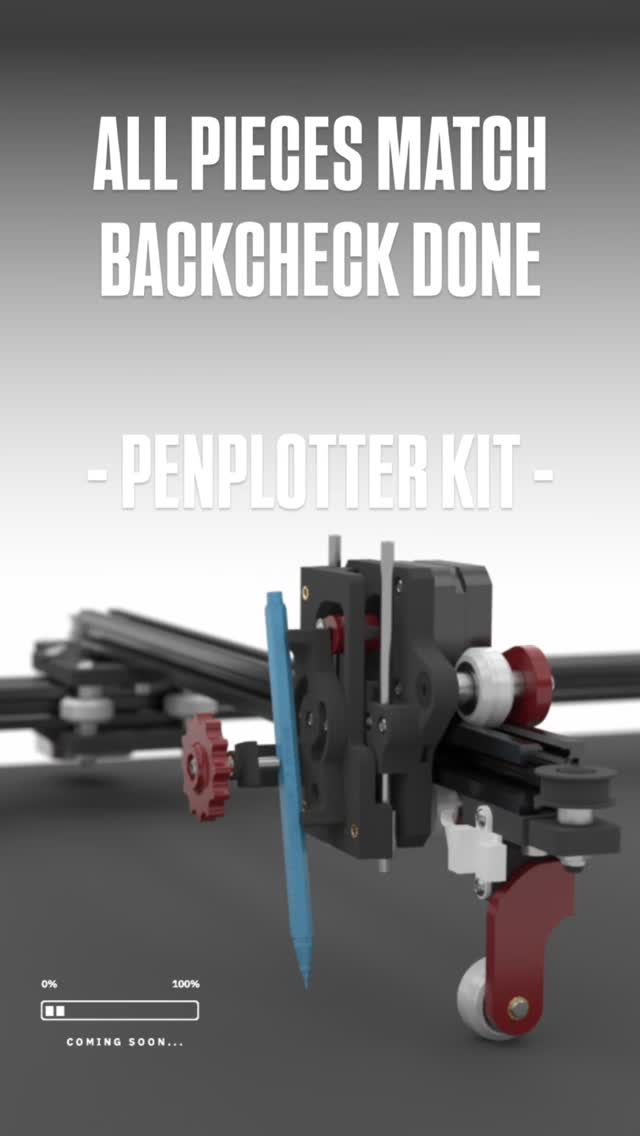 I didn’t plan to build a kit.

I just kept improving the machine, again and again, trying to make it more stable, more precise, more reliable.

Somewhere along the way, it turned into a complete system.

This is the final model.
Next step: pricing. Then launch.
#penplotter #art #lineworkart #cnc