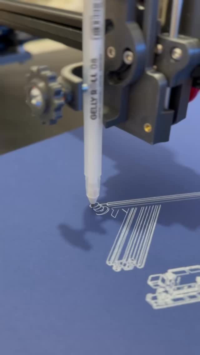 You’re watching ideas turn into motion.

This is not a finished product it’s the process.
Lines, iterations, small adjustments… again and again.
Every part you see here was tested, refined, rebuilt.

The MakerKit is the result of that journey.
A penplotter you assemble, understand, and make your own.

If you’re curious how it comes together
scan the code and step inside.

#cnc #penplotter #dıy #lineworkart #drawingmachine