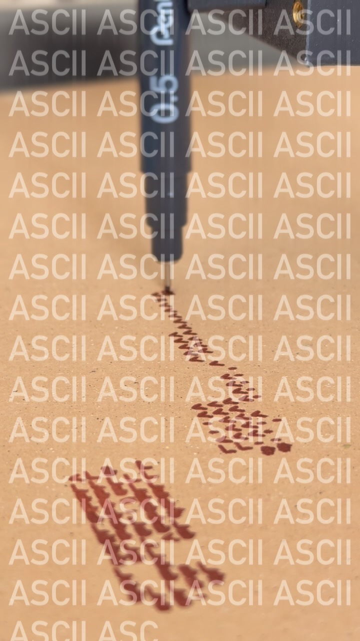 #penplotter #weekendvibes #art #ascii